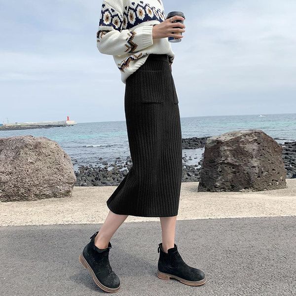skirts knitted pencil skirt women spring autumn winter high waist midi womens slim black split ropa mujer1
skirts knitted pencil skirt women spring autumn winter high waist midi womens slim black split ropa mujer1