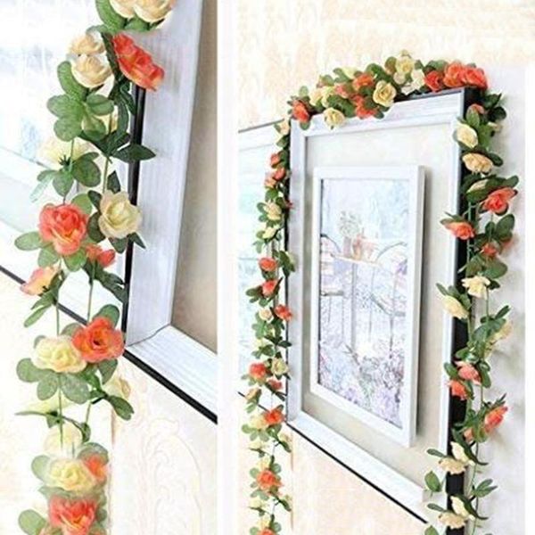 valentine's day artificial rose vine hanging flowers for wall rattan fake plants leaves garland romantic wedding home decor #g1
valentine's day artificial rose vine hanging flowers for wall rattan fake plants leaves garland romantic wedding home decor #g1