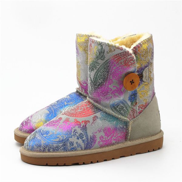 australia classic winter boots women's snow boots genuine cow leather warm women fashion woman botas mujer, Black
australia classic winter boots women's snow boots genuine cow leather warm women fashion woman botas mujer, Black