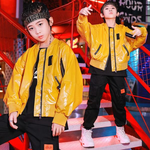 stage wear kids hip hop clothing boys loose leather jacket black pants street dance drum performance rave vdb2996, Black;red
stage wear kids hip hop clothing boys loose leather jacket black pants street dance drum performance rave vdb2996, Black;red