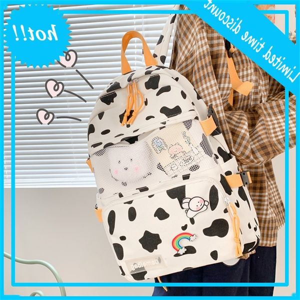 2020 new korean version ins lovely cow canvas women's middle school students schoolbag fashion backpack
2020 new korean version ins lovely cow canvas women's middle school students schoolbag fashion backpack