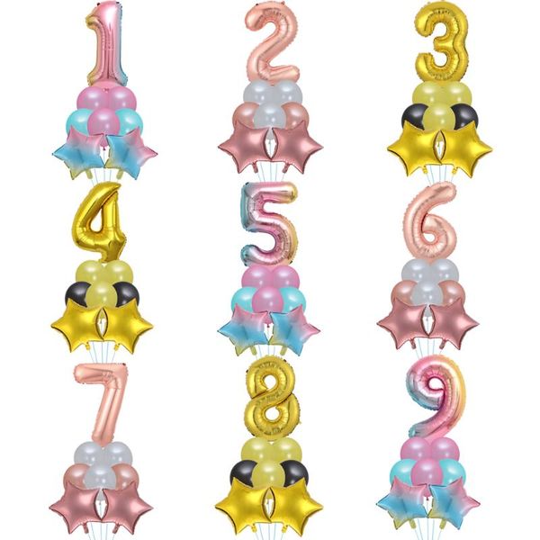 party decoration 8pcs/lot rose gold latex balloons discolor digital number foil balloon birthday baby shower globos
party decoration 8pcs/lot rose gold latex balloons discolor digital number foil balloon birthday baby shower globos