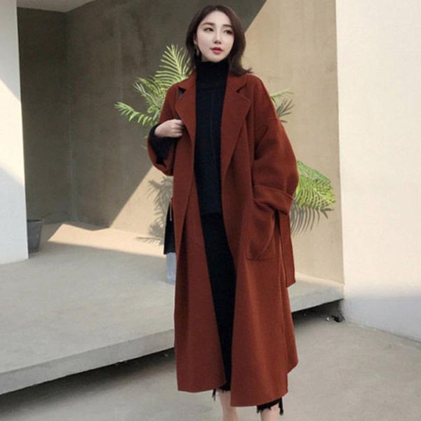 women woolen coat slim long sleeve cardigan trench coat jackets business ik881, Black
women woolen coat slim long sleeve cardigan trench coat jackets business ik881, Black