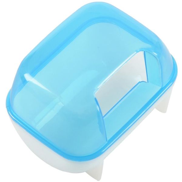 pet hamster bathroom bath sand room sauna toilet blue white 10x7x7cm, Black;red 
pet hamster bathroom bath sand room sauna toilet blue white 10x7x7cm, Black;red