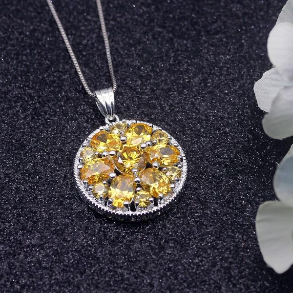 glowing natural yellow citrine925 sterling silver color charms pendant chain necklace 20 inch
glowing natural yellow citrine925 sterling silver color charms pendant chain necklace 20 inch