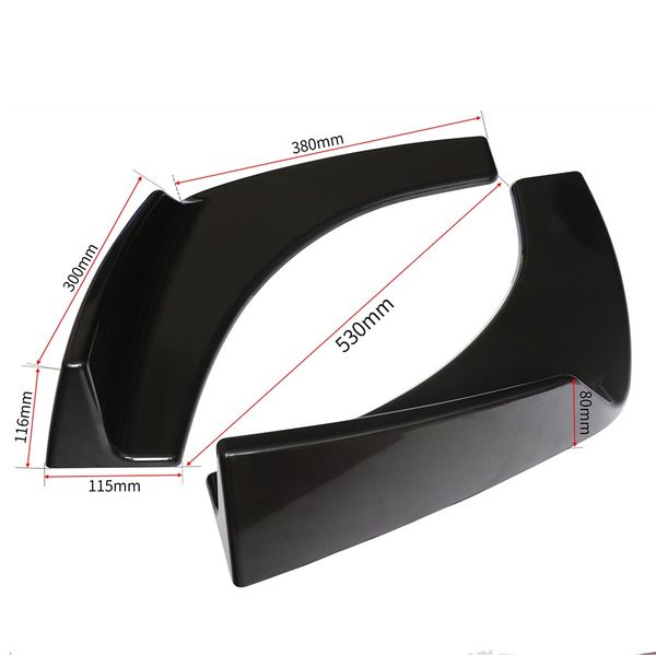 2pcs universal black car front body shovel deflector spoiler lip splitter diffuser bumper canard body shovels car styling
2pcs universal black car front body shovel deflector spoiler lip splitter diffuser bumper canard body shovels car styling