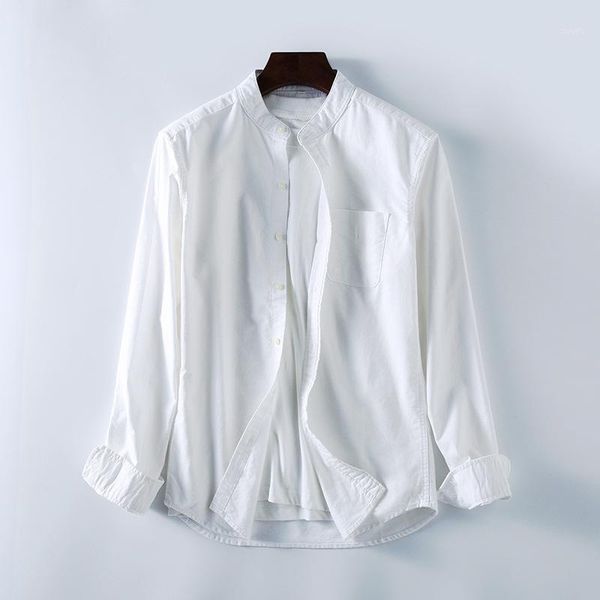 100% cotton long sleeve men white shirts classic chinese mandarin collar solid color slim soft mens casual dress shirts camisas1, White;black
100% cotton long sleeve men white shirts classic chinese mandarin collar solid color slim soft mens casual dress shirts camisas1, White;black