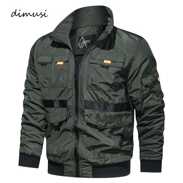men's jacket fashion male outdoor stand collar multiple pockets coats casual slim fit pilot jackets man clothing, Black;brown
men's jacket fashion male outdoor stand collar multiple pockets coats casual slim fit pilot jackets man clothing, Black;brown