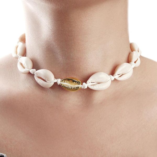 trendy jewelry bohemia shells necklaces women choker adjustable natural sea conch chain summer beach girl party gift handmade, Golden;silver
trendy jewelry bohemia shells necklaces women choker adjustable natural sea conch chain summer beach girl party gift handmade, Golden;silver