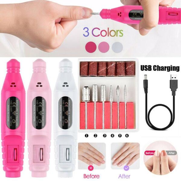 nail drill & accessories usb charging professional electric sanding buffer art acrylic file manicure remove polish pen 6pcs grinding heads
nail drill & accessories usb charging professional electric sanding buffer art acrylic file manicure remove polish pen 6pcs grinding heads