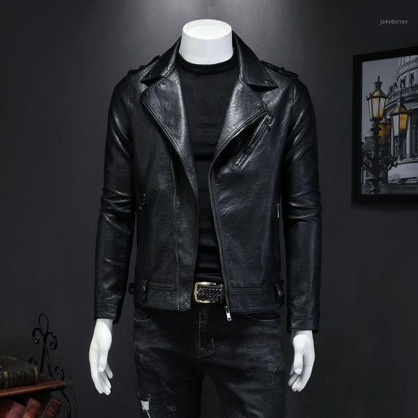 2020 new autumn man design motorcycle bomber leather coats men turn-down collar slim fit male leather short solid jacket k1461, Black
2020 new autumn man design motorcycle bomber leather coats men turn-down collar slim fit male leather short solid jacket k1461, Black
