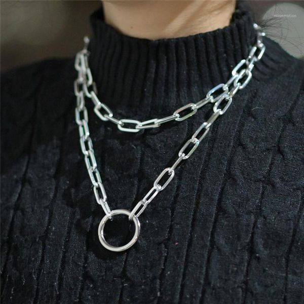 punk silver color choker necklace hip hop jewelry 2020 trendy double thick chain circle necklace women neck accessories1, Golden;silver
punk silver color choker necklace hip hop jewelry 2020 trendy double thick chain circle necklace women neck accessories1, Golden;silver