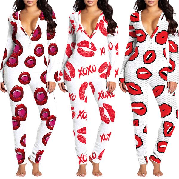 womens onesizes sleepwear button butt flap floral long sleeve pajamas spring autumn fall skinny women home wear jumpsuits, Black;red
womens onesizes sleepwear button butt flap floral long sleeve pajamas spring autumn fall skinny women home wear jumpsuits, Black;red