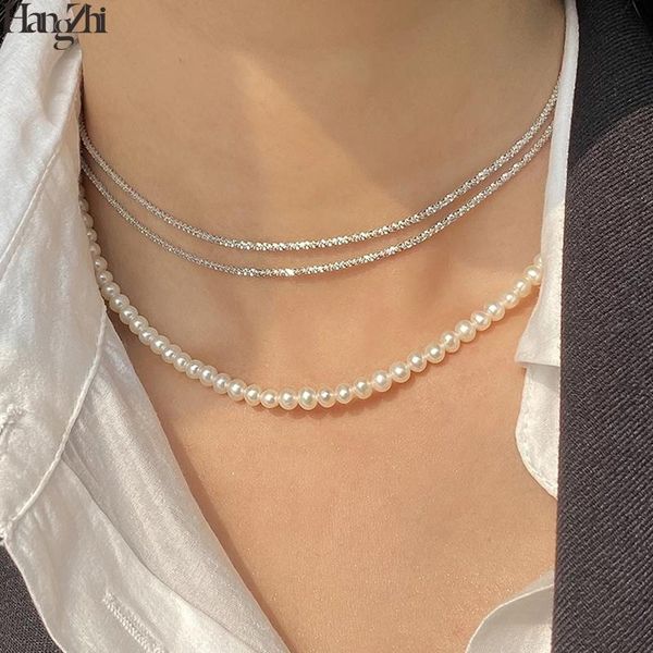 chokers hangzhi 2021 simple minimalist sparkling gold silver plated clavicle choker necklace for women girls party jewelry, Golden;silver
chokers hangzhi 2021 simple minimalist sparkling gold silver plated clavicle choker necklace for women girls party jewelry, Golden;silver