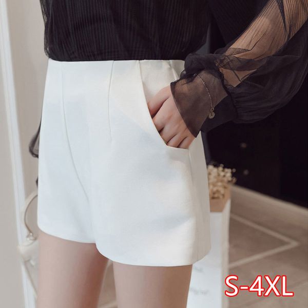 women short pants 2020 new style fashion high wasit woollen outerwear slim large size shorts autumn winter wool shorts skirts y200512, White;black
women short pants 2020 new style fashion high wasit woollen outerwear slim large size shorts autumn winter wool shorts skirts y200512, White;black