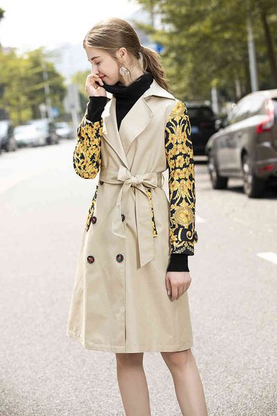 women's trench coats 801 autumn coat fashion lapel neck khaki long sleeve letter womens clothes jq wny3, Tan;black
women's trench coats 801 autumn coat fashion lapel neck khaki long sleeve letter womens clothes jq wny3, Tan;black