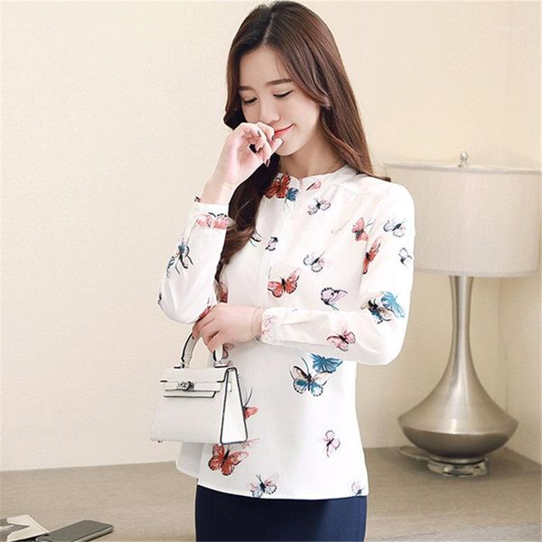 spring chiffon female blouses shirts korea butterfly printe office blouse shirts loose silk bottoming women blusas shirt1, White
spring chiffon female blouses shirts korea butterfly printe office blouse shirts loose silk bottoming women blusas shirt1, White