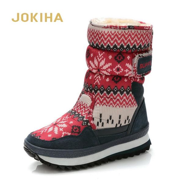 winter new thick plush warm snow boots, Black