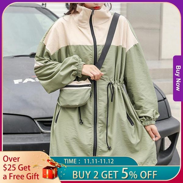 jocoo jolee women casual long coats long sleeve color block loose drawstring windbreaker jackets streetwear patchwork outwear, Black;brown
jocoo jolee women casual long coats long sleeve color block loose drawstring windbreaker jackets streetwear patchwork outwear, Black;brown