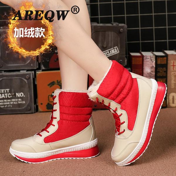 new winter plus velvet thick high-women's boots snow boots ladies cotton shoes large size, Black
new winter plus velvet thick high-women's boots snow boots ladies cotton shoes large size, Black