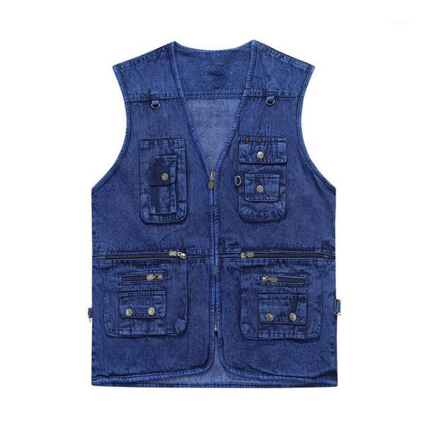 2019 summer new denim vest l xl-3xl 4xl pgraphy vest multi-pocket wholesale blue men' casual1, White;black
2019 summer new denim vest l xl-3xl 4xl pgraphy vest multi-pocket wholesale blue men' casual1, White;black