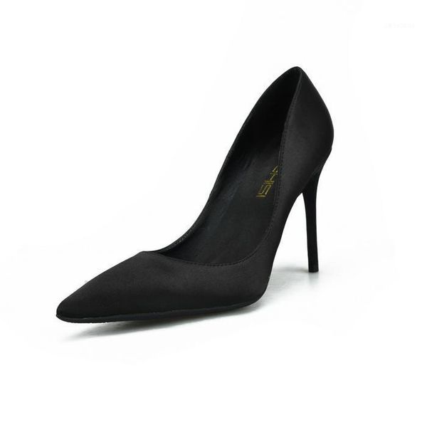 shoes woman10cm high heels pumps silk pointed toe women shoes thin heels wedding party zapatos de mujer1, Black
shoes woman10cm high heels pumps silk pointed toe women shoes thin heels wedding party zapatos de mujer1, Black