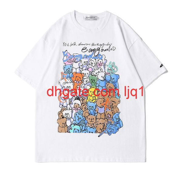 cartoon short sleeve t-shirt printed men's ins fashion half sleeve bf harajuku street trend loose 5-sleeve, White;black
cartoon short sleeve t-shirt printed men's ins fashion half sleeve bf harajuku street trend loose 5-sleeve, White;black