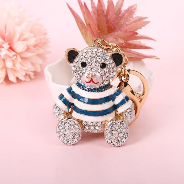 colorful enameled rhinestone micro pave little bear charm keychain with diamond, Silver
colorful enameled rhinestone micro pave little bear charm keychain with diamond, Silver