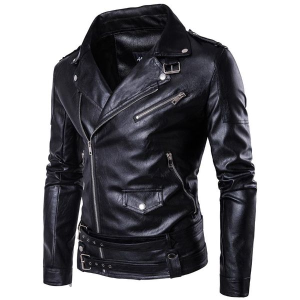 2020 men punk vintage style rock & roll casual leather jackets coat men autumn design motorcycle biker rivet pu leather jackets, Black
2020 men punk vintage style rock & roll casual leather jackets coat men autumn design motorcycle biker rivet pu leather jackets, Black