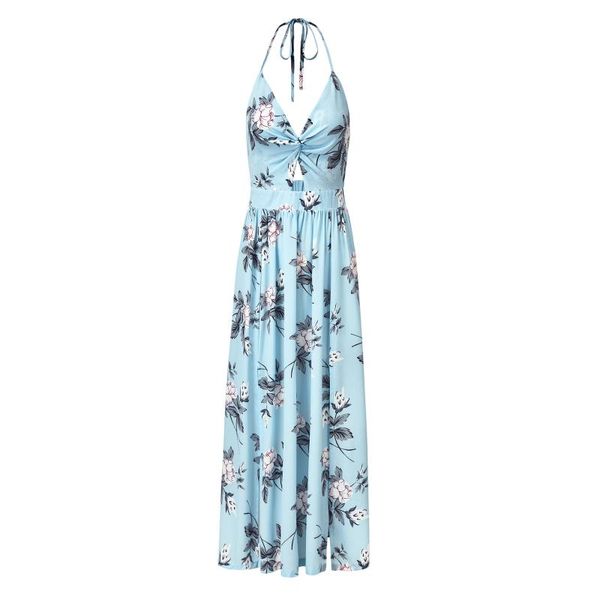 new women's sling v-neck chiffon printed dress open-end beach long dress navy pink blue print, Black;gray
new women's sling v-neck chiffon printed dress open-end beach long dress navy pink blue print, Black;gray