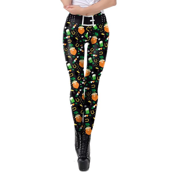 new christmas digital printing women's tight leggings autumn stretch leisure pants, Black
new christmas digital printing women's tight leggings autumn stretch leisure pants, Black