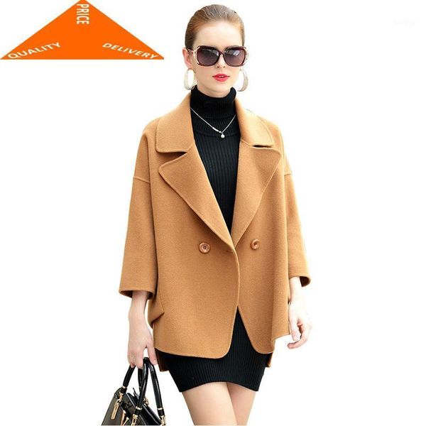 women autumn winter wool three quarter jackets 2020 double woolen coat short jacket light tan yyj2641, Black
women autumn winter wool three quarter jackets 2020 double woolen coat short jacket light tan yyj2641, Black