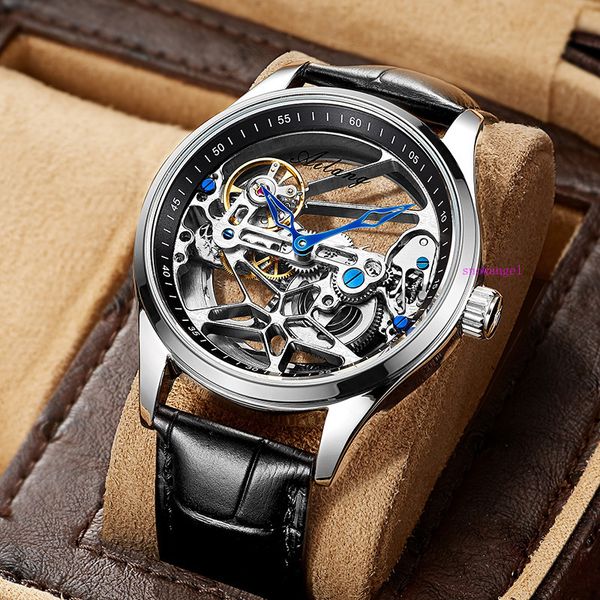 new fully automatic mechanical double-sided hollow men's waterproof mechanical watch, Slivery;brown
new fully automatic mechanical double-sided hollow men's waterproof mechanical watch, Slivery;brown