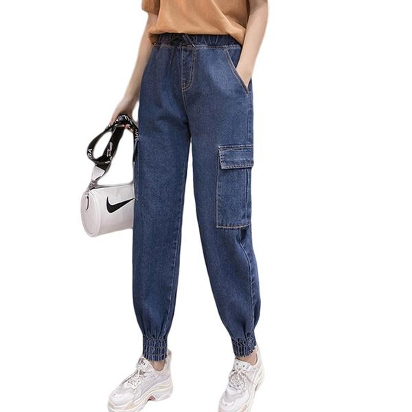 big size 5xl denim pants women 2021 loose softener elastic waist ankle banded womens casual streetwear jeans pockets mujer d807, Blue
big size 5xl denim pants women 2021 loose softener elastic waist ankle banded womens casual streetwear jeans pockets mujer d807, Blue