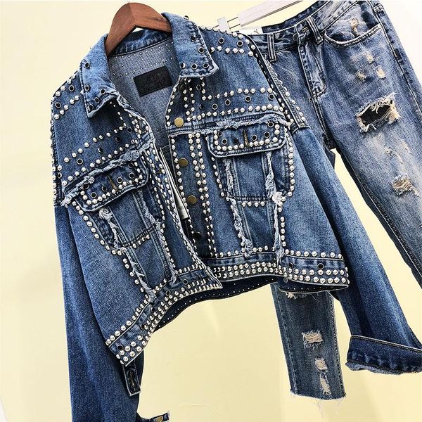 2020 autumn women harajuku red denim jacket coat heavy hand beaded rivet short black jeans jacket student basic coats outfit, Black;brown
2020 autumn women harajuku red denim jacket coat heavy hand beaded rivet short black jeans jacket student basic coats outfit, Black;brown