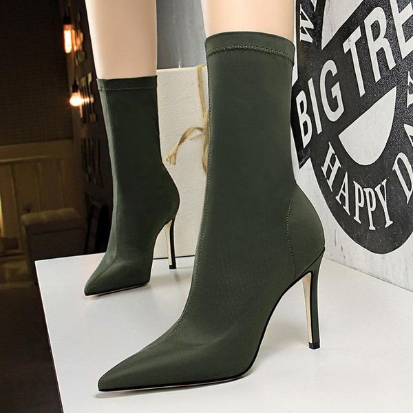 boots socks women mid-calf pointed toe elastic autumn winter thin high heels boot shoes woman botas mujer1, Black
boots socks women mid-calf pointed toe elastic autumn winter thin high heels boot shoes woman botas mujer1, Black
