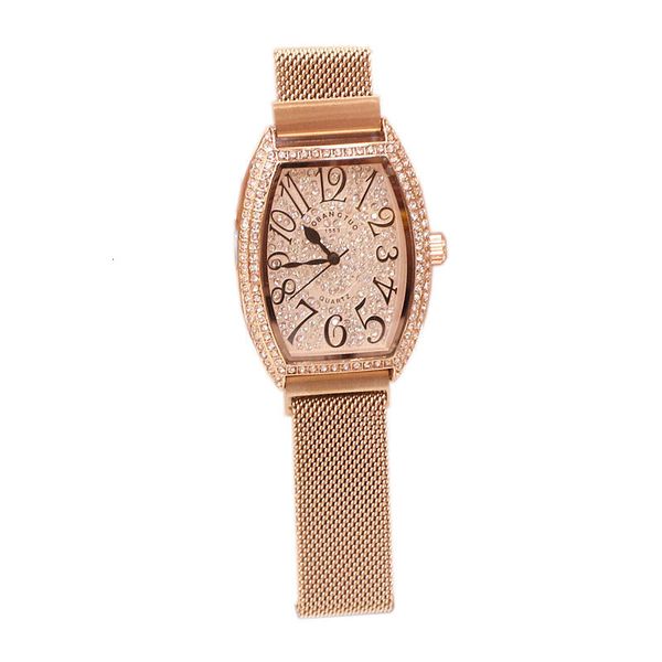 new arrivals time-limited sales wine barrel new fashion designers watch womens magnetic mesh belt full diamond student watch ing, Slivery;brown 
new arrivals time-limited sales wine barrel new fashion designers watch womens magnetic mesh belt full diamond student watch ing, Slivery;brown