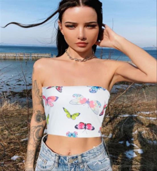 2020 new summer squares printed chest cover wrap vest crop for women drop shipping, White
2020 new summer squares printed chest cover wrap vest crop for women drop shipping, White