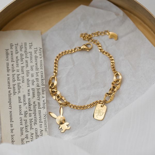 simple light luxury bunny bracelet female ins normcore style non-mainstream design sense high-grade trendy fashion does not fade 1028, Black
simple light luxury bunny bracelet female ins normcore style non-mainstream design sense high-grade trendy fashion does not fade 1028, Black