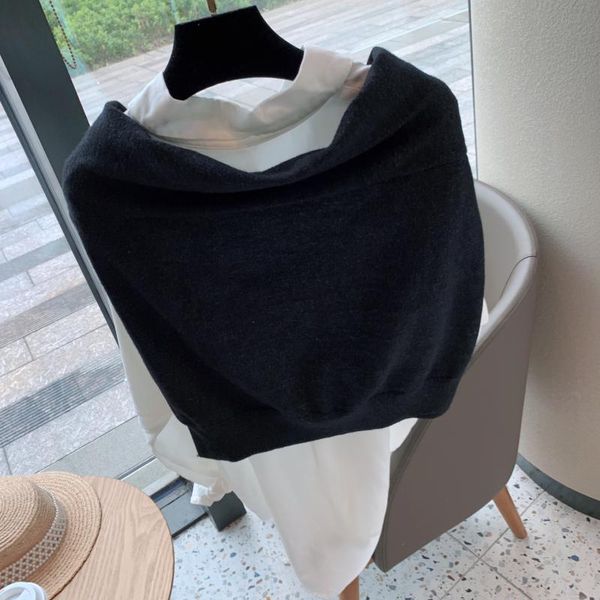 korean shawls: all kinds of knotting tying, false collar neck scarf, women's winter accessories, pure color knitted shawl and outer, Blue;gray
korean shawls: all kinds of knotting tying, false collar neck scarf, women's winter accessories, pure color knitted shawl and outer, Blue;gray