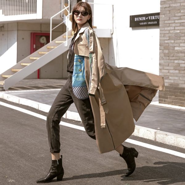 lanmrem autumn early autumn new long-sleeved abstract pattern printing stitching irregular hem khaki trench coat pb33604 201102, Tan;black
lanmrem autumn early autumn new long-sleeved abstract pattern printing stitching irregular hem khaki trench coat pb33604 201102, Tan;black