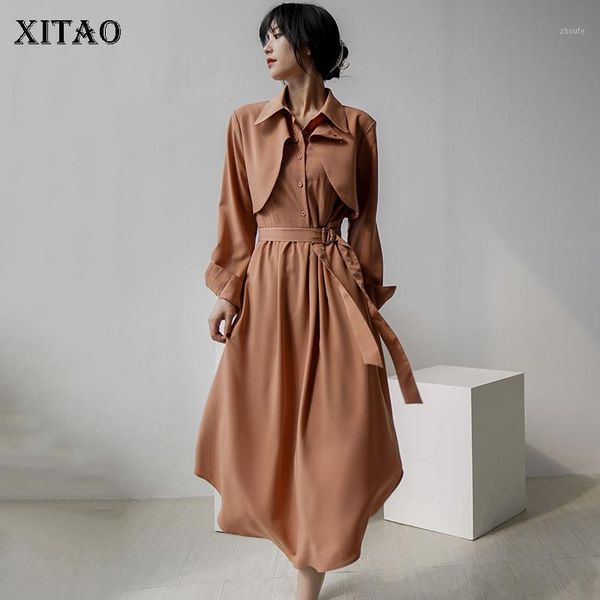 xitao autumn and winter base dress 2020 the new draw back french vintage temperament solid color bandage long sleeve zy18311, Black;gray 
xitao autumn and winter base dress 2020 the new draw back french vintage temperament solid color bandage long sleeve zy18311, Black;gray