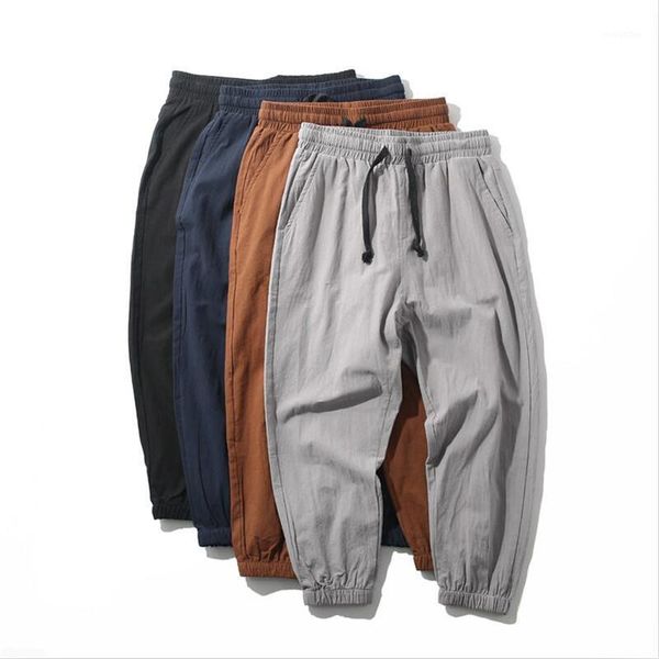 men summer cotton and linen harem pants casual loose elastic waist ankle-length solid trousers plus size men pants m-6xl1, Black
men summer cotton and linen harem pants casual loose elastic waist ankle-length solid trousers plus size men pants m-6xl1, Black