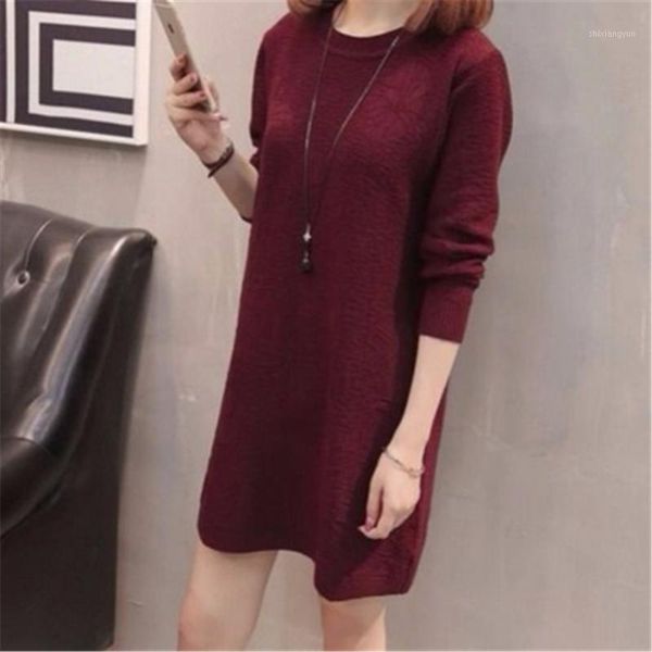 2021 autumn winter sweater women knitted dress warm o-neck loose pregnant maxi plus size 4xl female ladies long sweaters1, White;black
2021 autumn winter sweater women knitted dress warm o-neck loose pregnant maxi plus size 4xl female ladies long sweaters1, White;black