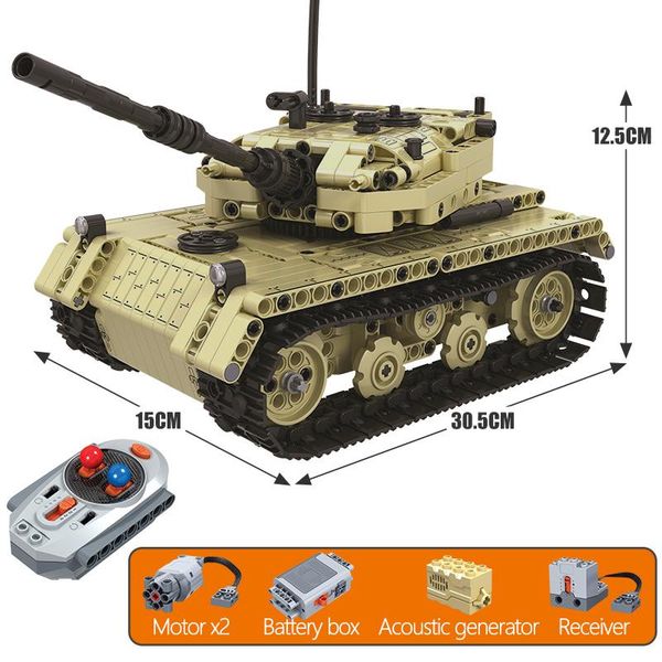 erbo 759pcs rc tank model building blocks technic military remote control electric tank bricks education toys for boys yxlbup xhlove
erbo 759pcs rc tank model building blocks technic military remote control electric tank bricks education toys for boys yxlbup xhlove