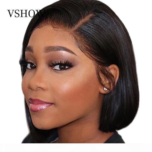 vshow 13x4 straight short bob wigs pre plucked with baby hair hd transparent 150% 180% density lace front wig remy human hair, Black
vshow 13x4 straight short bob wigs pre plucked with baby hair hd transparent 150% 180% density lace front wig remy human hair, Black