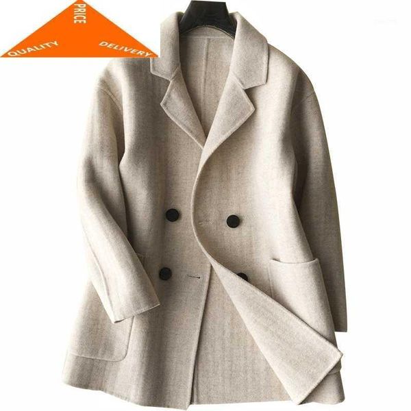 winter 900% autumn natural wool coat female double breasted jacket women clothes 2020 coats spring short overcoat lwl94941, Black
winter 900% autumn natural wool coat female double breasted jacket women clothes 2020 coats spring short overcoat lwl94941, Black