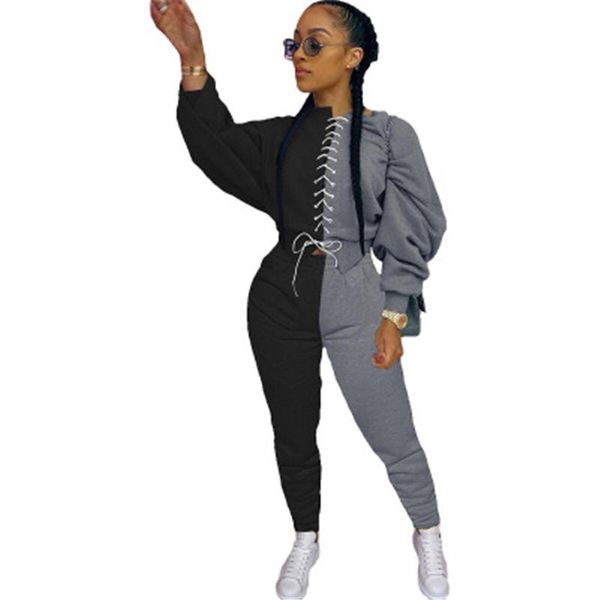 ladies splicing bandage sets fashion trend long sleeve round neck short pants suits designer female autumn new slim casual tracksuits, Gray
ladies splicing bandage sets fashion trend long sleeve round neck short pants suits designer female autumn new slim casual tracksuits, Gray