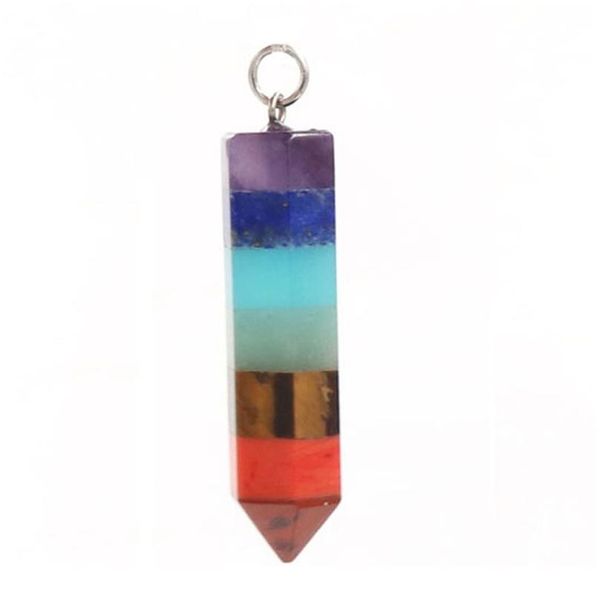rainbow 7 chakra natural gem stone beads chain hexagon prism pendulum reiki charm healing layered dowsing pendant jewelr qylqxb, Black
rainbow 7 chakra natural gem stone beads chain hexagon prism pendulum reiki charm healing layered dowsing pendant jewelr qylqxb, Black