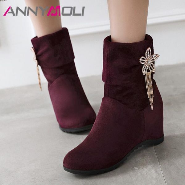 boots annymoli high heel woman crystal flower ankle height increasing short fringe ladies shoes autumn winter 33-441, Black
boots annymoli high heel woman crystal flower ankle height increasing short fringe ladies shoes autumn winter 33-441, Black